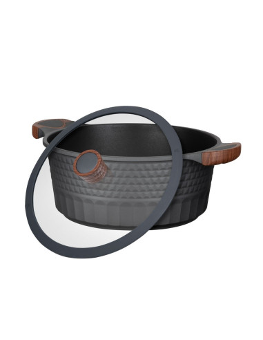 Resto Kitchenware Capella 6,6 L Okrągły Czarny, Drewno