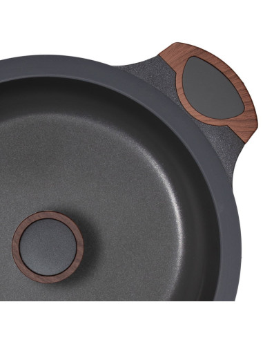 Resto Kitchenware Capella 6,6 L Okrągły Czarny, Drewno