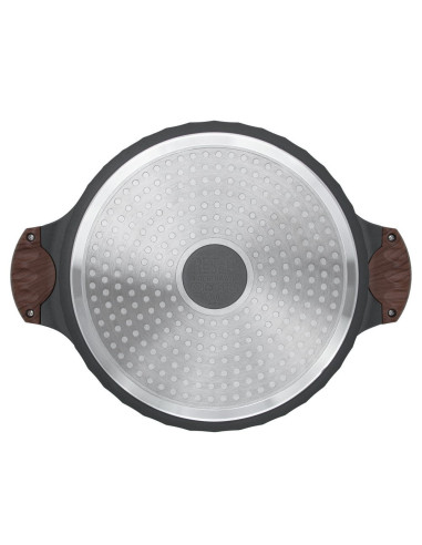 Resto Kitchenware Capella 6,6 L Okrągły Czarny, Drewno