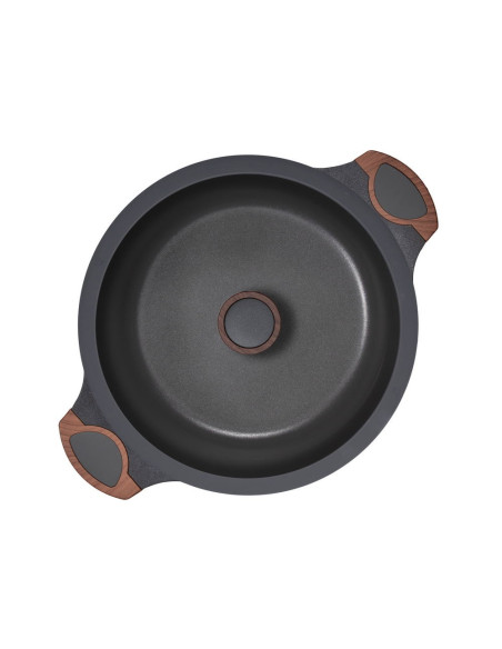 Resto Kitchenware Capella 6,6 L Okrągły Czarny, Drewno