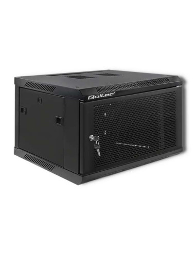 Qoltec Szafa Rack 19" | 6U | 600 X 370 X 600 | Perforowane Drzwi | Wisząca