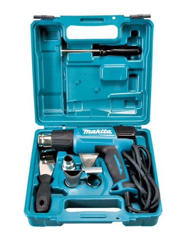 Makita Hg6031Vk Opalarka 500 L/Min 600 °C 1800 W Czarny, Niebieski