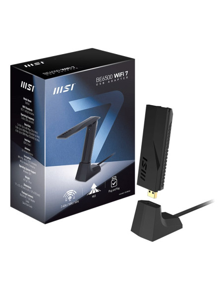Msi Be6500 Wifi7 Usb Stick - Dongle Adapter Usb 3.2 Gen 1 (3.1 Gen 1)
