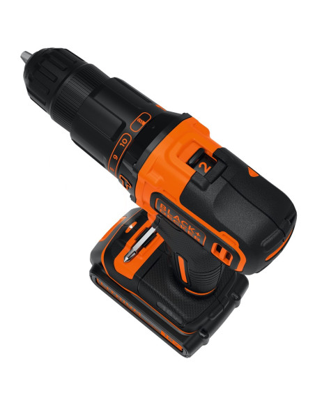 Black & Decker Bdchd18Kb-Qw Wiertło Czarny, Pomarańczowy