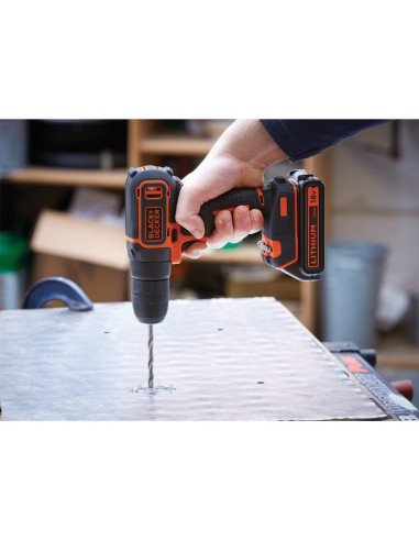 Black & Decker Bdchd18Kb-Qw Wiertło Czarny, Pomarańczowy