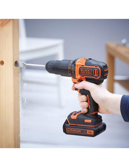 Black & Decker Bdchd18Kb-Qw Wiertło Czarny, Pomarańczowy