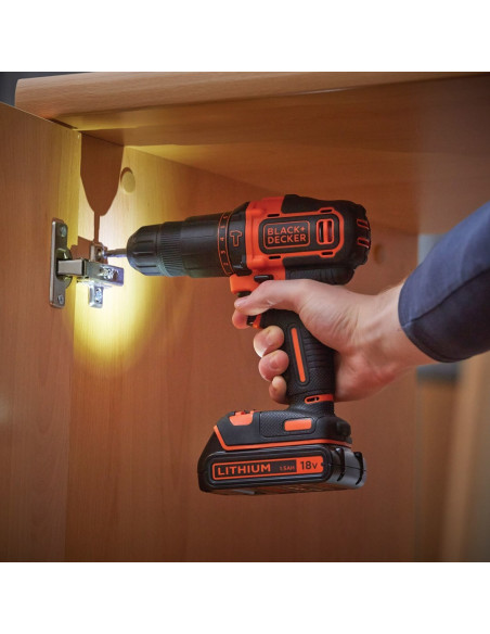 Black & Decker Bdchd18Kb-Qw Wiertło Czarny, Pomarańczowy