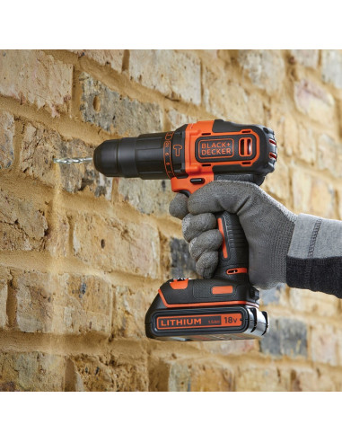 Black & Decker Bdchd18Kb-Qw Wiertło Czarny, Pomarańczowy