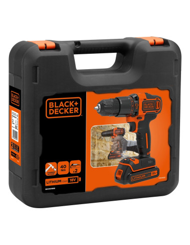 Black & Decker Bdchd18Kb-Qw Wiertło Czarny, Pomarańczowy