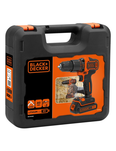 Black & Decker Bdchd18Kb-Qw Wiertło Czarny, Pomarańczowy