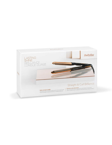Babyliss Straight & Curl Brilliance Lokówka Ciepły Czarny, Różowy 3 M
