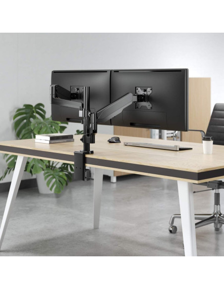 Ramię Biurkowe 2X Tv Led/Lcd 17-32 Cale 8Kg Sprężyna Gazowa