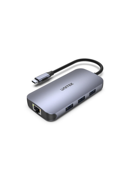 Unitek D1071A Hub I Koncentrator Usb 3.0 Superspeed 5 Gb/S Srebrny