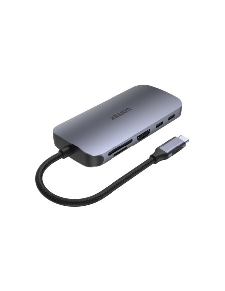 Unitek D1071A Hub I Koncentrator Usb 3.0 Superspeed 5 Gb/S Srebrny