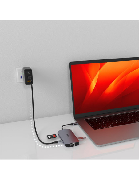 Unitek D1071A Hub I Koncentrator Usb 3.0 Superspeed 5 Gb/S Srebrny
