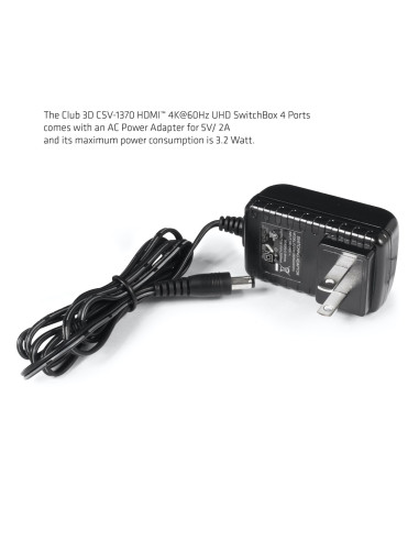 Club3D Hdmi 2.0 Uhd Switchbox 4 Ports