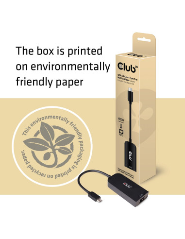 Club3D Cac-1520 Zmieniacz Płci / Kabli Usb C Ethernet Czarny