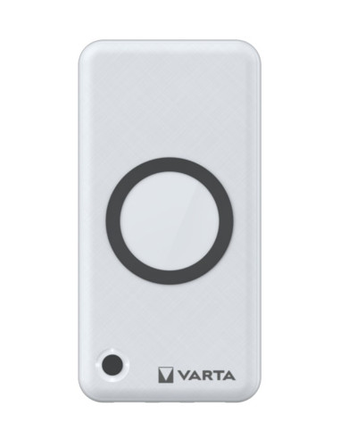 Varta 57908 101 111 Bank Mocy Litowo-Polimerowy (Lipo) 15000 Mah Bezprzewodowe Ładowanie Biały