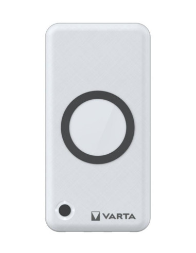 Varta 57908 101 111 Bank Mocy Litowo-Polimerowy (Lipo) 15000 Mah Bezprzewodowe Ładowanie Biały