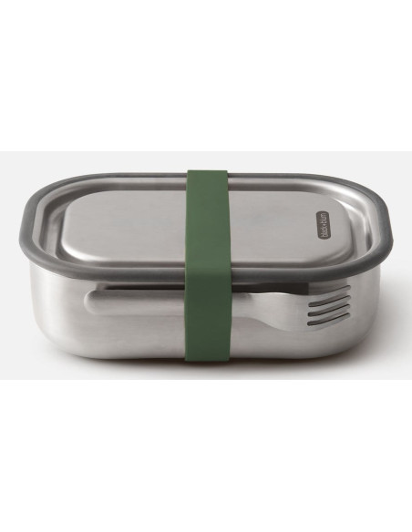Bb-Lunch Box Stalowy L, Oliwkowy
