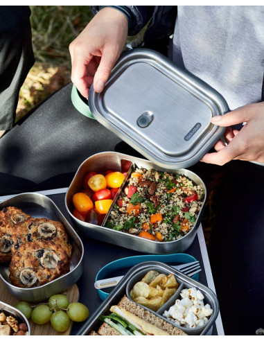 Bb-Lunch Box Stalowy L, Oliwkowy