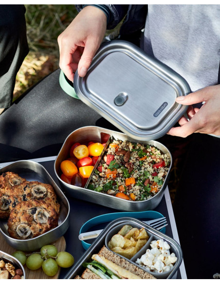 Bb-Lunch Box Stalowy L, Oliwkowy