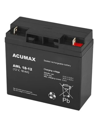 Bateria 12V 18Ah Vrla Am18-12 Acumax Emu