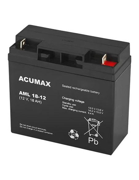 Bateria 12V 18Ah Vrla Am18-12 Acumax Emu