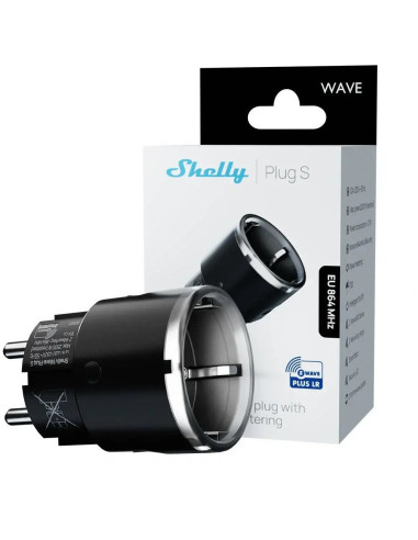 Shelly Wave Plug S - Z-Wave 800 Inteligentne Gniazdo Black