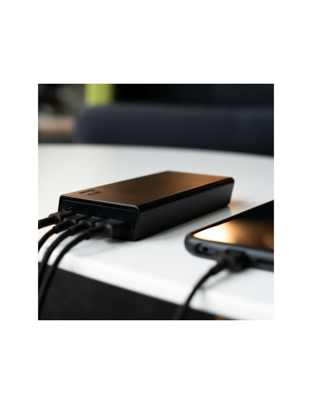 Green Cell Powerbank Powerplay 20S Czarny 20000Mah 22,5W 3X Usb-C Pd 1X Usb-A