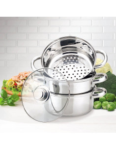 Garnek Do Gotowania Na Parze 4L, 22Cm Mr-2900-22 Maestro 2