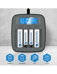 Everactive Ładowarka Do Akmulatorów Ni-Mh Usb-C Nc1000Mv2 2