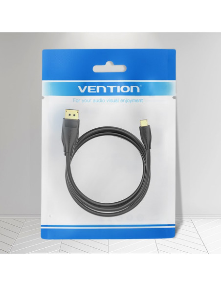 Vention Cgybh Adapter Kablowy 2 M Usb Type-C Displayport Czarny