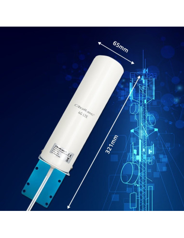 Qoltec Antena 4G Lte Dual | 5Dbi | Dookólna | Zewnętrzna