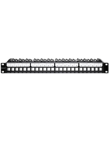 Qoltec Patch Panel Do Szaf Rack 19" | 24 Porty | 1U | Utp | Czarny