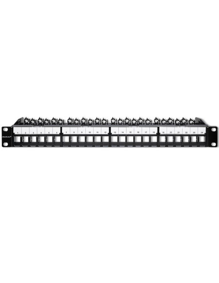 Qoltec Patch Panel Do Szaf Rack 19" | 24 Porty | 1U | Utp | Czarny