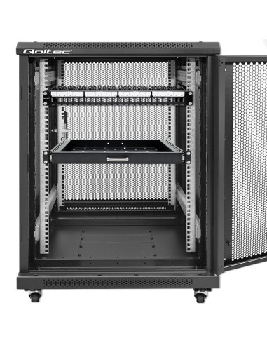 Qoltec Patch Panel Do Szaf Rack 19" | 24 Porty | 1U | Utp | Czarny
