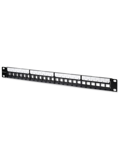 Qoltec Patch Panel Do Szaf Rack 19" | 24 Porty | 1U | Utp | Czarny