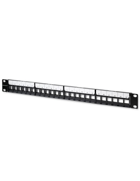 Qoltec Patch Panel Do Szaf Rack 19" | 24 Porty | 1U | Utp | Czarny
