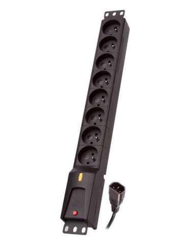 Listwa Przeciwprzepięciowa Lestar Lzrm 810 Bw G-A K.:cz 1,5M Iec3 (8 X Ute  1,5M  Kolor Czarny)