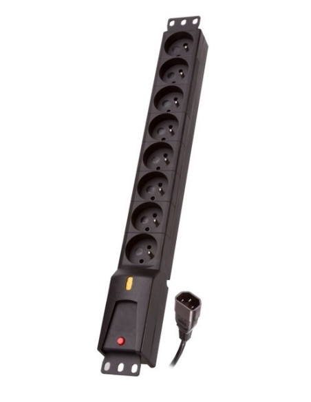 Listwa Przeciwprzepięciowa Lestar Lzrm 810 Bw G-A K.:cz 1,5M Iec3 (8 X Ute  1,5M  Kolor Czarny)