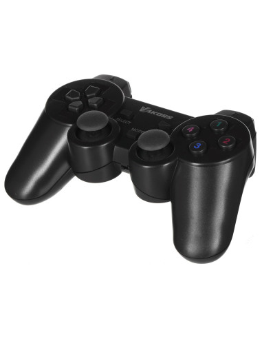 Vakoss Gamepad Bezprzewodowy Usb Z Funkcją Dual Shock, Pc/Ps3, Tryb Cyfrowy I Analogowy,  Gp-4705Bk Czarny
