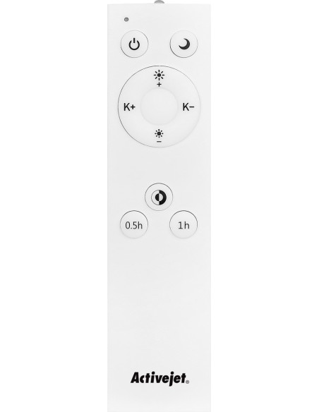 Nowoczesny Plafon Sufitowy Led Activejet Kris Czarny Ściemnialny Ze Zdalnym Sterowaniem Na Pilota