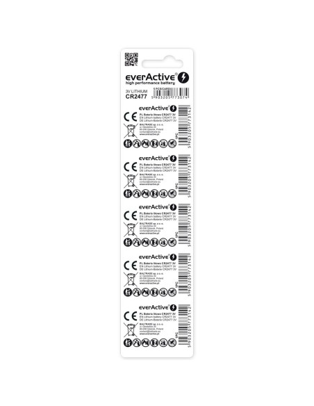 Everactive Bateria Litowa Cr2477 Blister 5 Szt. Cr24775Bl