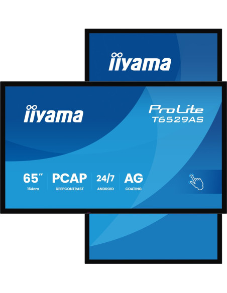 Interaktywny Wyświetlacz Iiyama T6529As-B1Ag 65" All-In-One 3840X2160 4K Uhd 4Gb Ram 32Gb Pamięci Android 14 2Xhdmi+Usb-C Vesa 4
