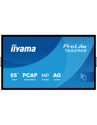 Interaktywny Wyświetlacz Iiyama T6529As-B1Ag 65" All-In-One 3840X2160 4K Uhd 4Gb Ram 32Gb Pamięci Android 14 2Xhdmi+Usb-C Vesa 4
