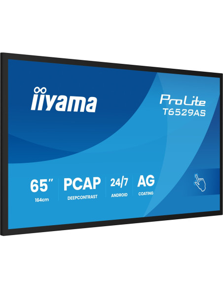 Interaktywny Wyświetlacz Iiyama T6529As-B1Ag 65" All-In-One 3840X2160 4K Uhd 4Gb Ram 32Gb Pamięci Android 14 2Xhdmi+Usb-C Vesa 4