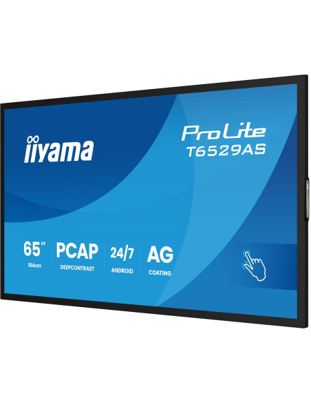 Interaktywny Wyświetlacz Iiyama T6529As-B1Ag 65" All-In-One 3840X2160 4K Uhd 4Gb Ram 32Gb Pamięci Android 14 2Xhdmi+Usb-C Vesa 4