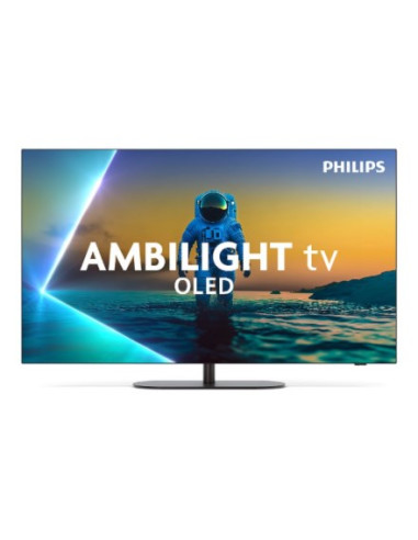 Telewizor Philips Oled 4K Ambilight 48Oled820/12 48 Telewizor Smart Tv Telewizja Google Tv Szary