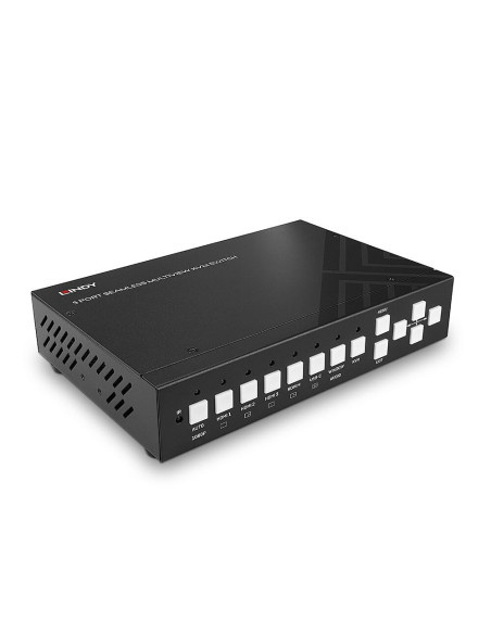 Lindy 5-Portowy Przełącznik Kvm Bezproblemowy Multiview 4Hdmi 1Usb Typ C